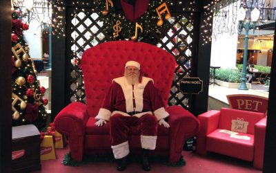 No Shopping Curitiba os pets também têm um lugar especial ao lado do Papai Noel