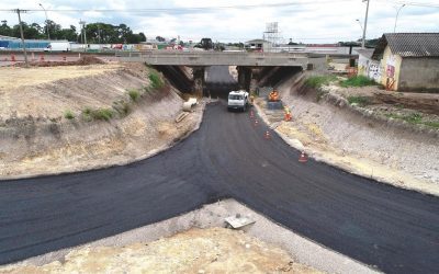 Liberação de tráfego na nova trincheira no trevo do Atuba acontece na próxima segunda-feira