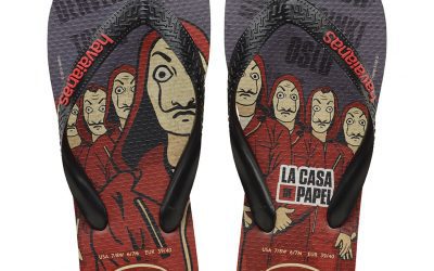 Prepara o pé e a pipoca: Havaianas e Netflix apresentam duas linhas de sandálias inspiradas nas séries mais aguardadas do ano