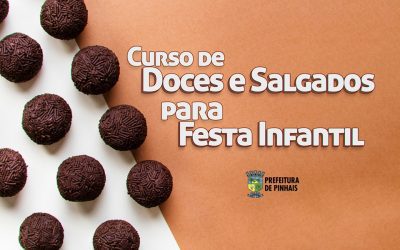 Curso de Doces e Salgados para Festa Infantil está com as inscrições abertas