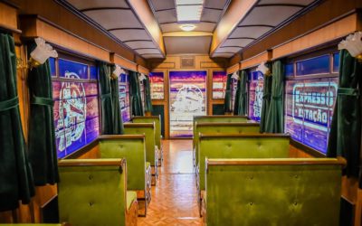 Locomotiva do Shopping Estação faz “viagem virtual” pela Serra do Mar