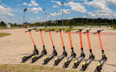 Frequentadores do Parque das Águas tem à disposição patinetes elétricos