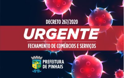 Prefeitura de Pinhais endurece medidas de prevenção contra o Coronavírus