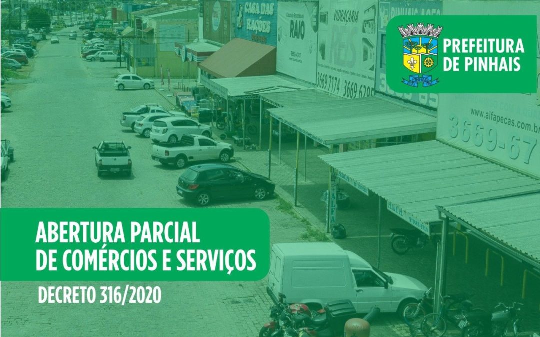 Prefeitura de Pinhais autoriza retorno de algumas atividades com restrições