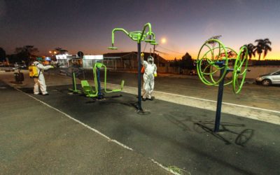 Prefeitura realiza higienização em locais de grande circulação de pessoas