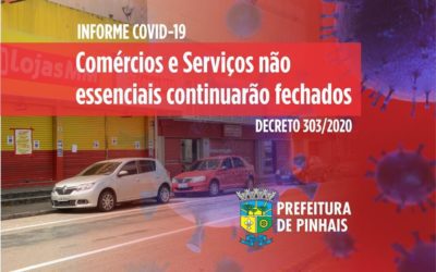 Prefeitura prorroga decreto de fechamento do comércio e comunica aos empresários