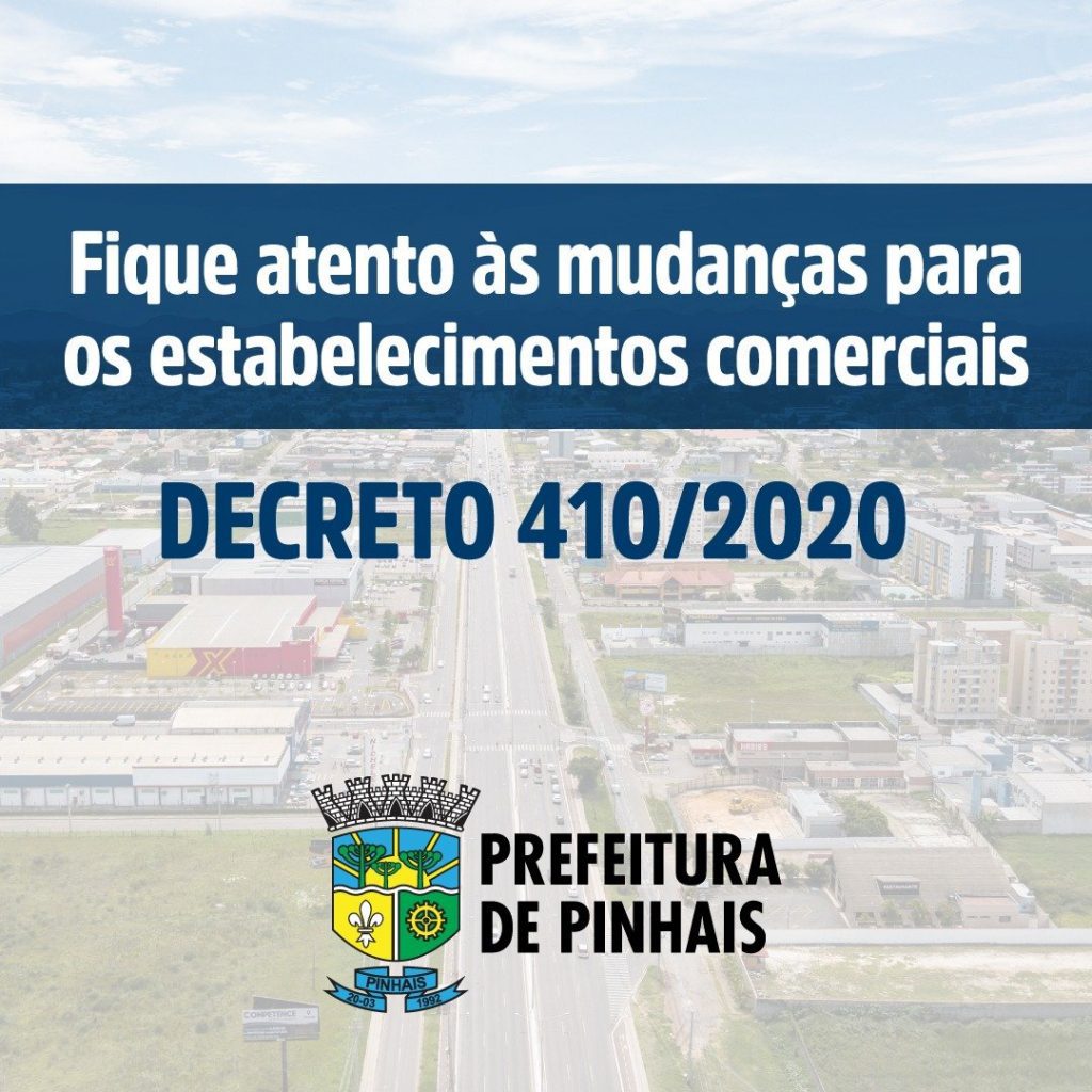 Pinhais amplia horário de funcionamento de serviços não essenciais 1 abertura comercios pinhais