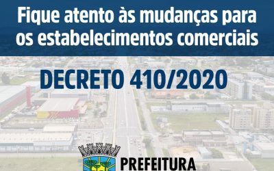 Pinhais amplia horário de funcionamento de serviços não essenciais