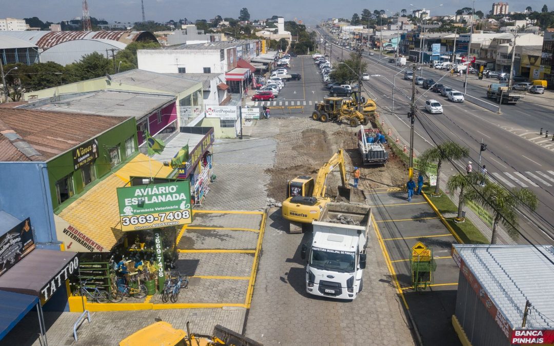 Prefeitura prossegue revitalização na marginal da Rodovia João Leopoldo Jacomel