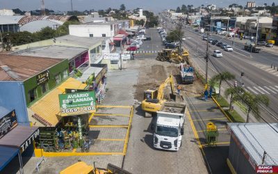 Prefeitura prossegue revitalização na marginal da Rodovia João Leopoldo Jacomel