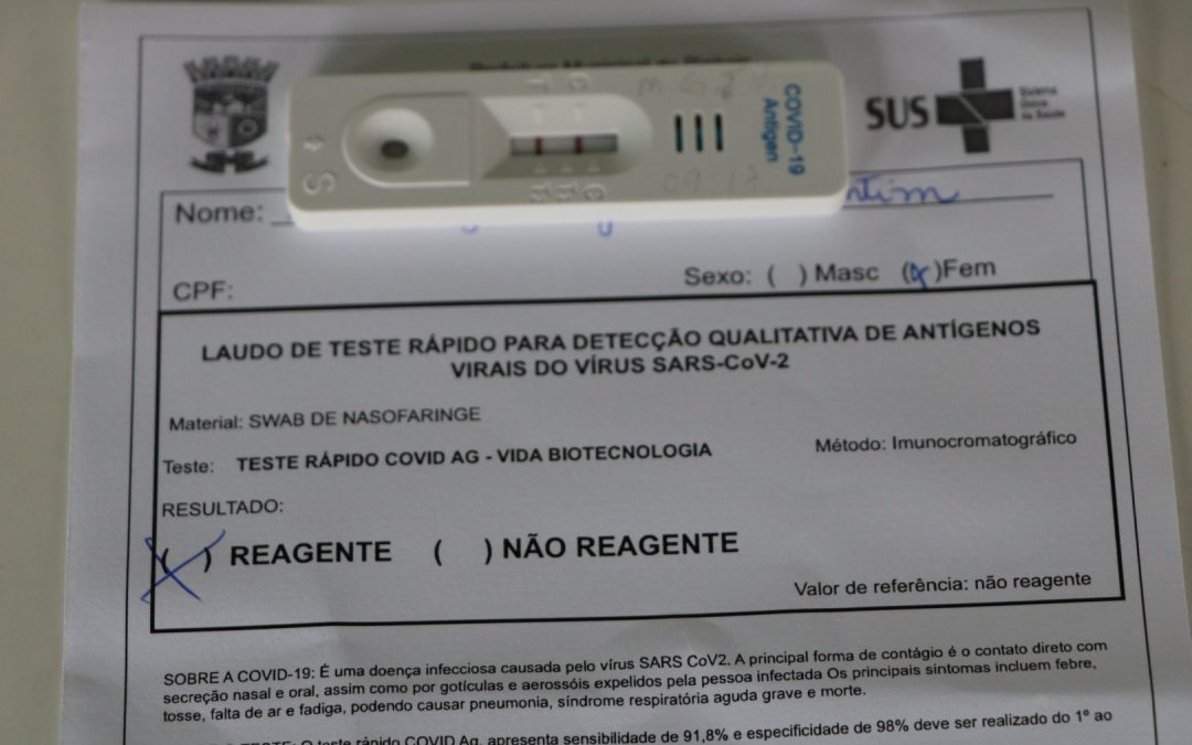 Secretaria de Saúde de Pinhais realizou testes rápido para a Covid-19