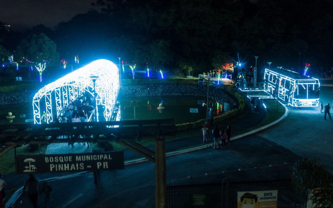 Mais de 3.500 pessoas já visitaram o Expresso de Natal no Bosque Municipal de Pinhais