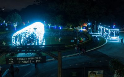 Mais de 3.500 pessoas já visitaram o Expresso de Natal no Bosque Municipal de Pinhais