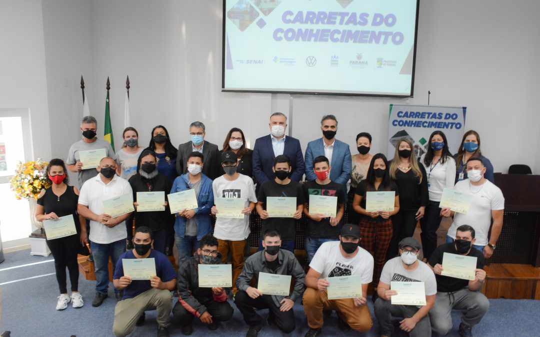 Parceria entre Prefeitura, Estado e Volkswagen formou mais 54 pessoas em Pinhais