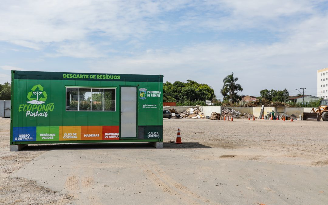 Ecoponto recebe descarte voluntário de vários tipos de resíduos