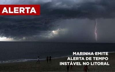 Chuvas e ventos podem afetar o Litoral a partir desta quinta
