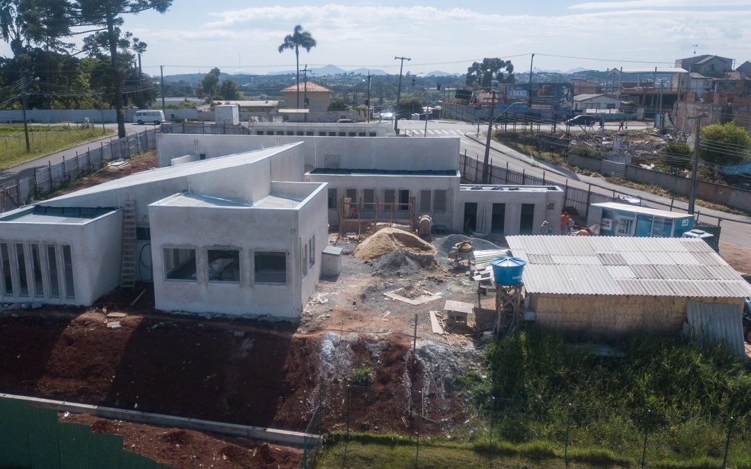 Construção de Unidade de Saúde no Atuba entra em fase de acabamento