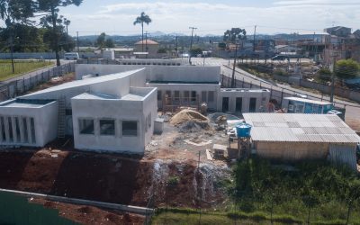 Construção de Unidade de Saúde no Atuba entra em fase de acabamento