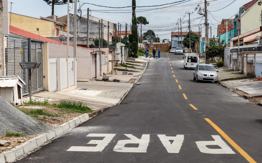 Ruas do Alto Tarumã recebem pavimentação definitiva