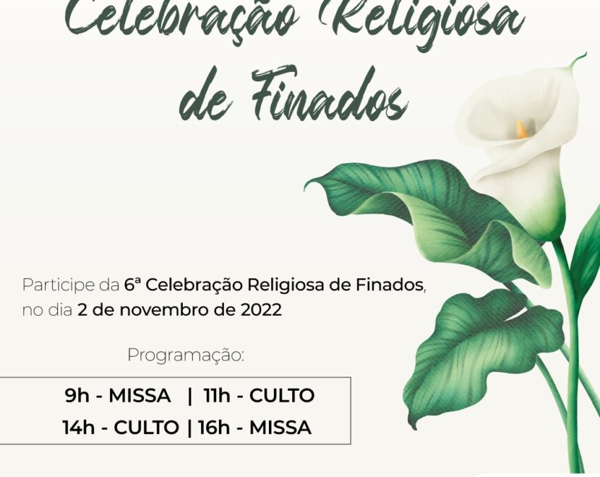 Prefeitura de Pinhais promove 6ª Celebração Religiosa de Finados na próxima quarta-feira (2)