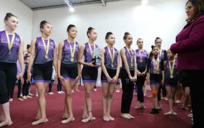 Atletas de Pinhais conquistam 1º lugar na Ginástica Rítmica dos Jogos da Juventude