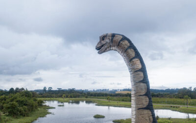 Dinossauros invadem o Parque das Águas em Pinhais para celebrar aniversário da cidade!