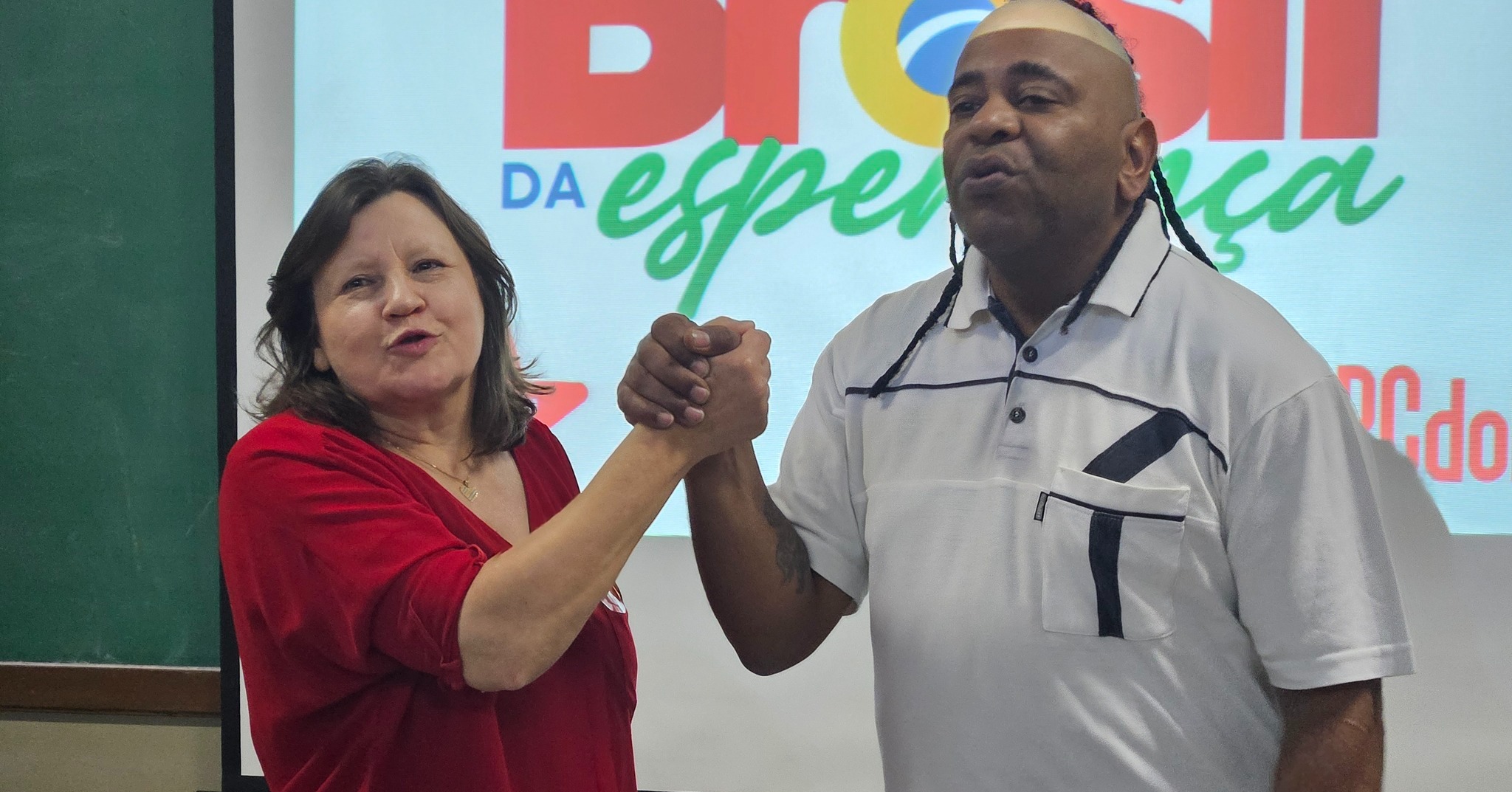 Professora Nanci e Davi Black