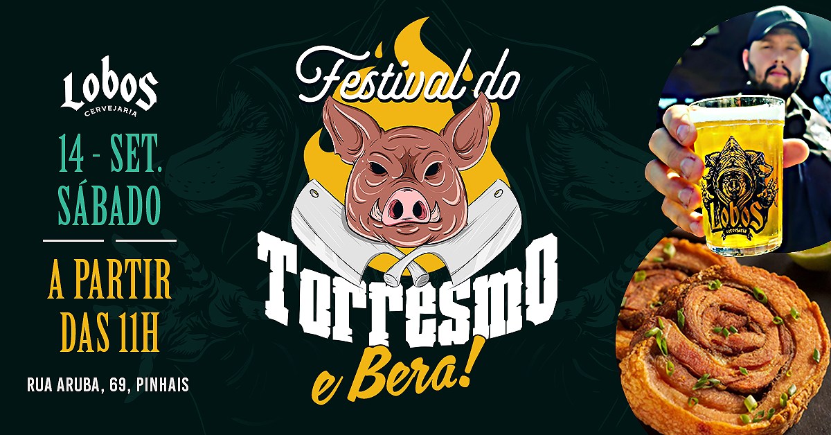 Festival do Torresmo agita a Cervejaria Lobos em Pinhais