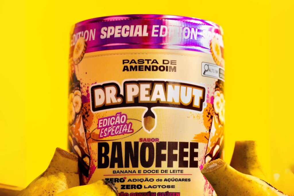 Dr. Peanut lança pasta de amendoim sabor Banoffee e inova com rótulo criado por inteligência artificial 1 dr peanut banofe2
