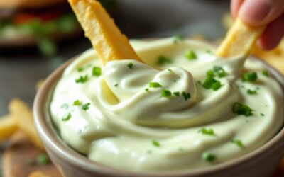 Maionese de alho caseira com leite: Molho verde cremoso
