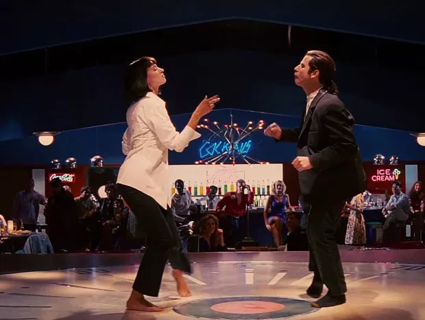 Mia e Vincent dancando em Pulp Fiction