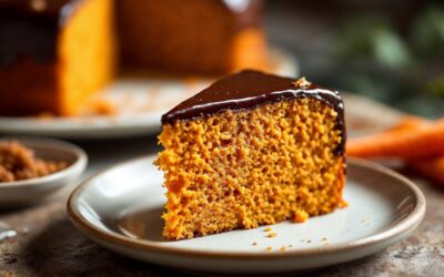 Bolo de cenoura fofinho com casquinha crocante de chocolate (receita fácil!)