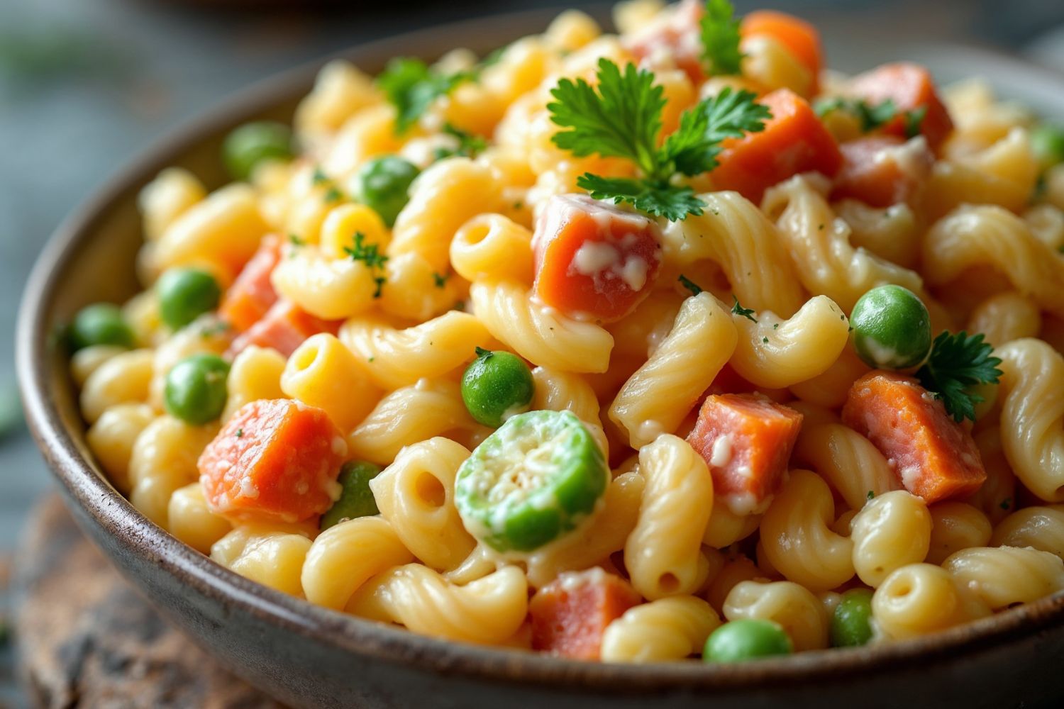 Macarronese simples e cremosa a salada de macarrão perfeita para o churrasco ou almoço!