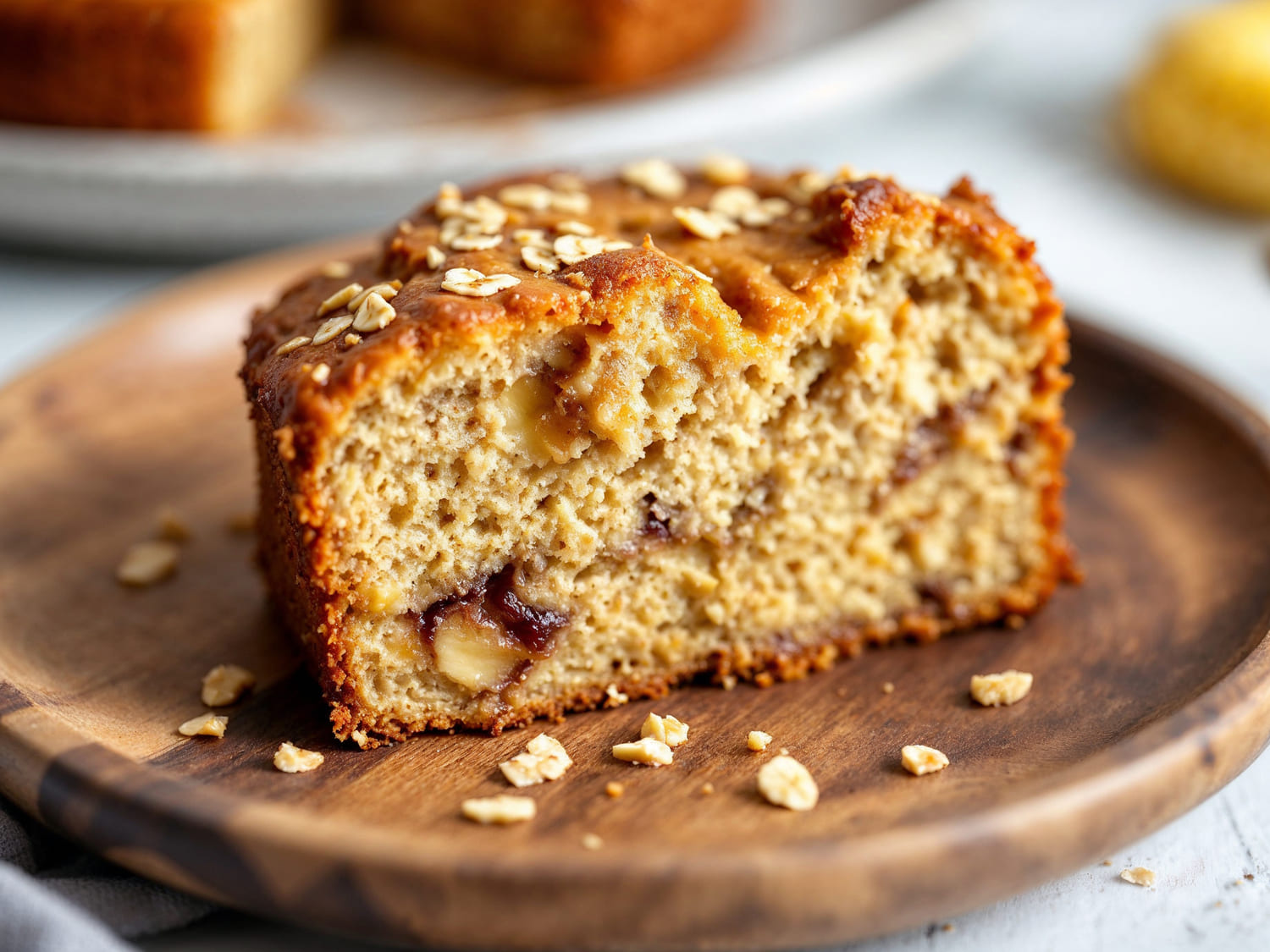 Bolo fit de banana com maçã