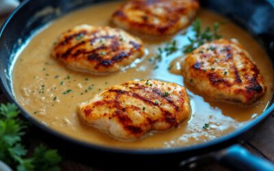 Filé de frango ao molho de mostarda cremoso: Jantar rápido e sofisticado!
