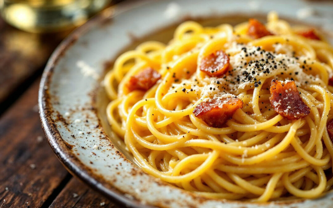 Espaguete à carbonara: a receita original, cremosa e sem creme de leite!